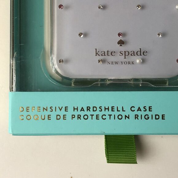 Kate Spade Defensive Hardshell Clear With Gems Case for iPhone XS and X New - Picture 4 of 7